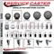 Service Caster 3.5'' SS Gray Poly Swivel 1'' Expanding Stem Caster Set with Brake, 4PK SCC-SSEX20S3514-PPUB-TLB-1-4 - alternate 3